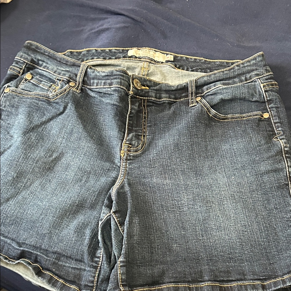 Torrid Dark Blue Denim Shorts